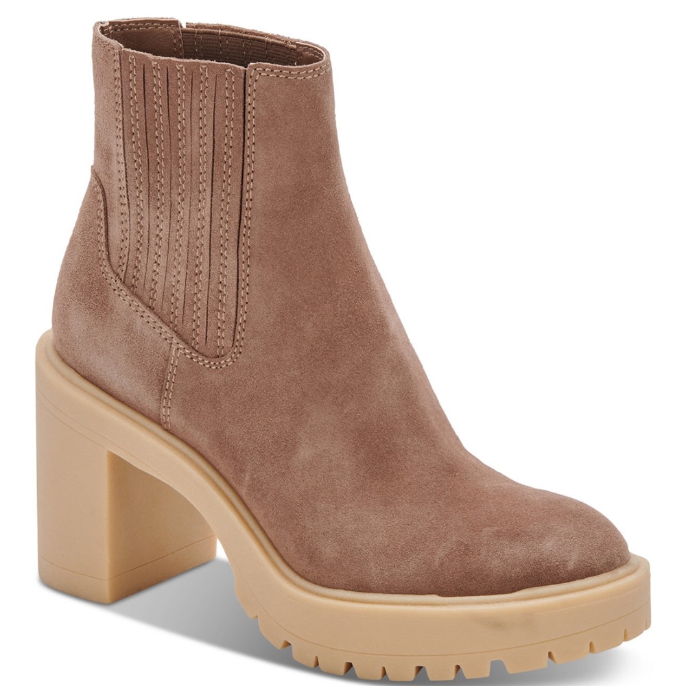 Dolce Vita bootie caster H2O platform in camel color